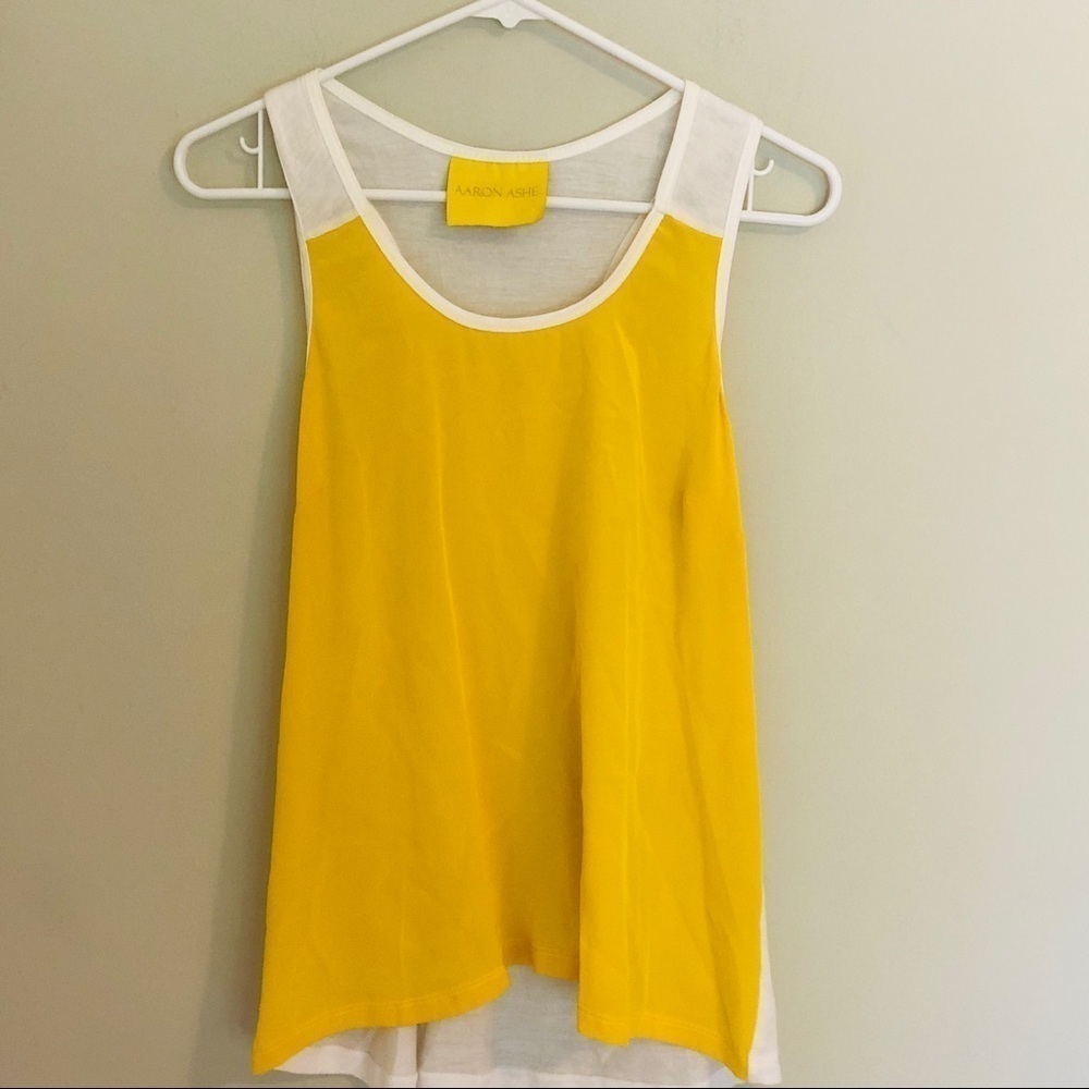 Aaron Ashe Silk Racerback Tank Top - Picture 2 of 5